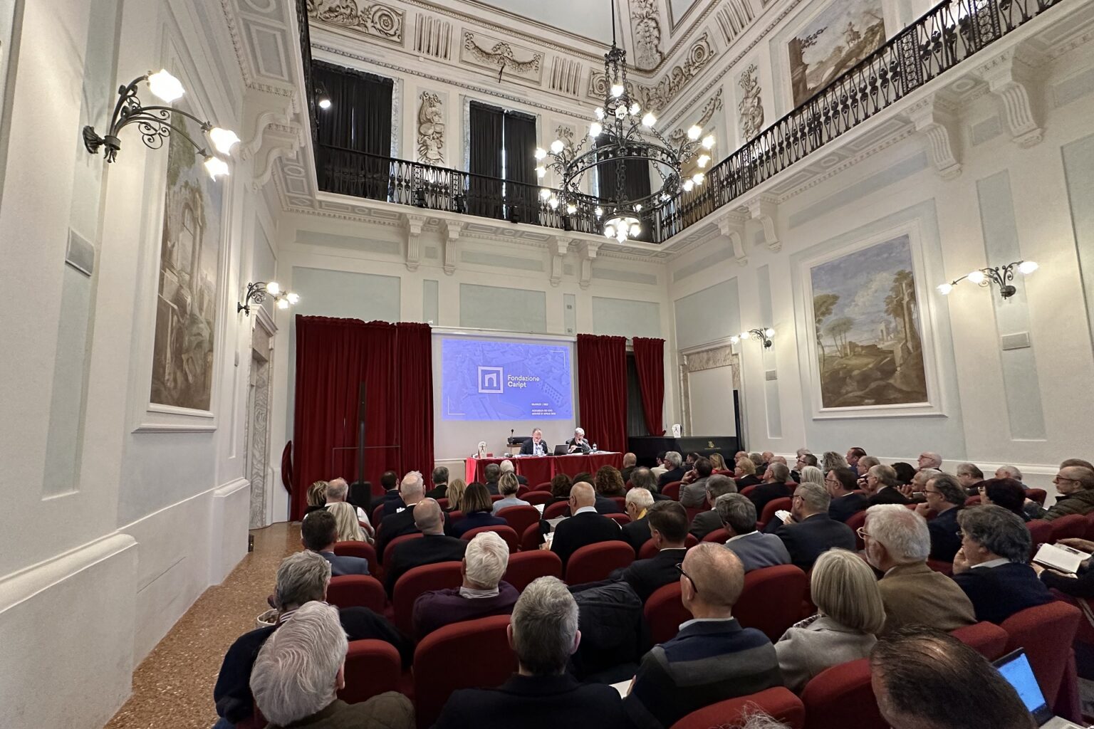 Assemblea dei soci di Fondazione Caript riunita per l'approvazione del bilancio 2022