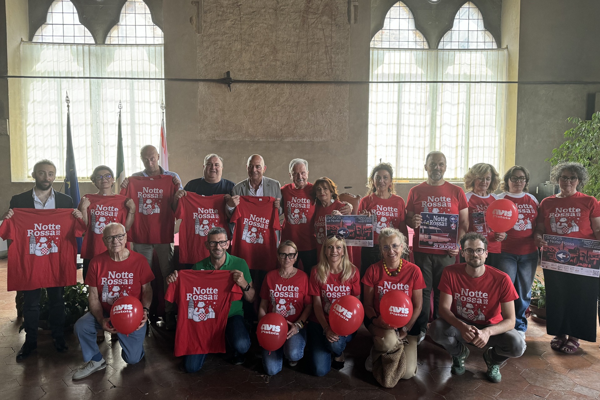 Presentata la Notte Rossa 2025 organizzata da Avis Pistoia